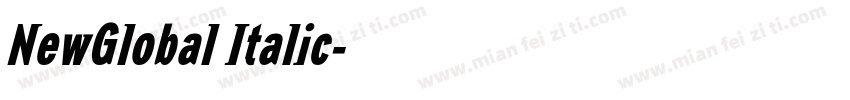 NewGlobal Italic字体转换